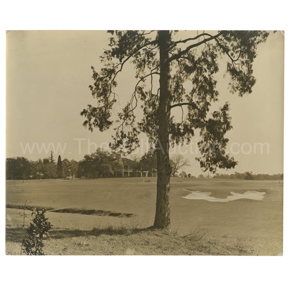 Early 1930's Augusta National Golf Club Original Photo of The Clubhouse & 18th Hole