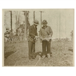 Early 1930s Augusta National Golf Club Type 1 Original Photo of Bobby Jones with Wendell P. Miller Surveying Grounds