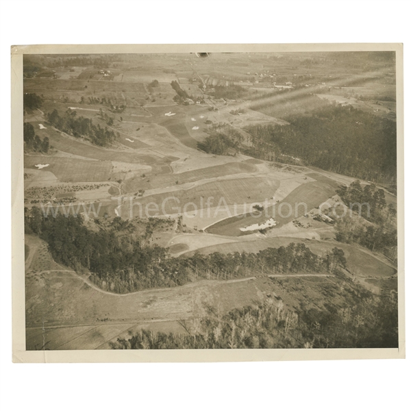 Early 1930's Augusta National Golf Club Aerial Type 1 Original Photo of Grounds