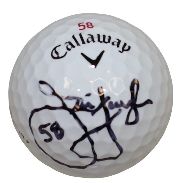Jim Furyk Signed "58" Inscription Golf Ball - Lowest Ever PGA Round Beckett #G92945