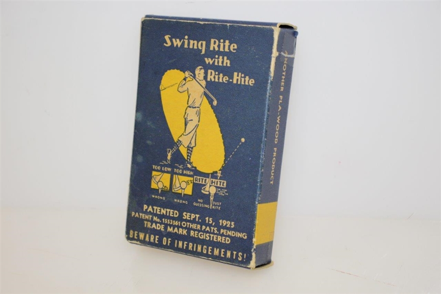 Vintage Rite Hite Waxed & Polished Golf Tees in Original Box - Crist Collection