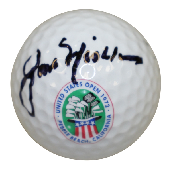 Jack Nicklaus Signed 1972 US Open at Pebble Beach Golf Links Logo Ball JSA FULL #Z70597