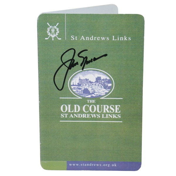 Jack Nicklaus Signed St Andrews Old Course Scorecard JSA #T67567