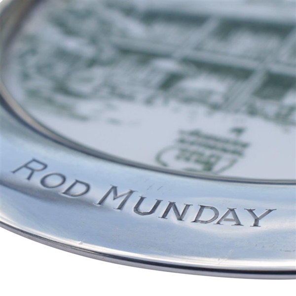 Rod Munday's 1946 Masters Tournament Contestant Plate - First Contestants Gift - Highly Collectible