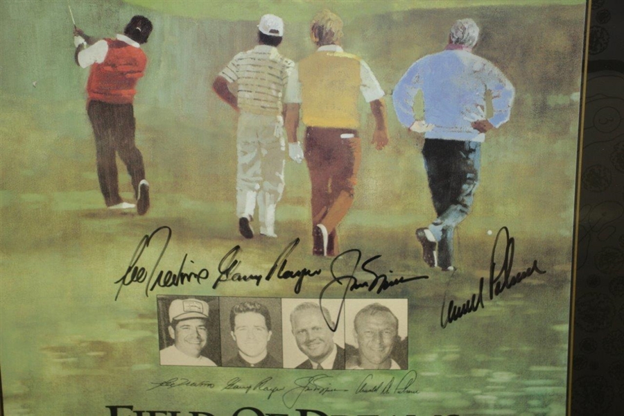 Jack Nicklaus, Arnold Palmer, Gary Player & Lee Trevino Signed PGA Poster JSA ALOA