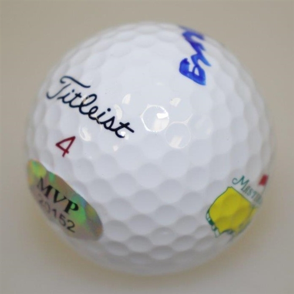 Jack Nicklaus Jr Signed Masters Logo Golf Ball JSA ALOA