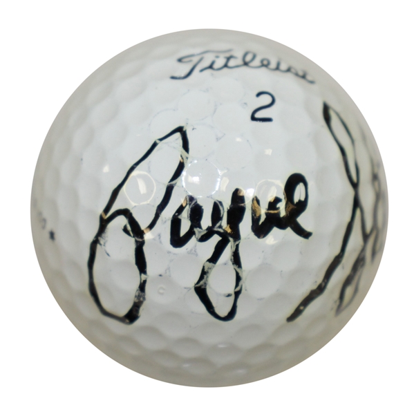 Payne Stewart Signed Titleist Logo Ball JSA FULL #BB12461