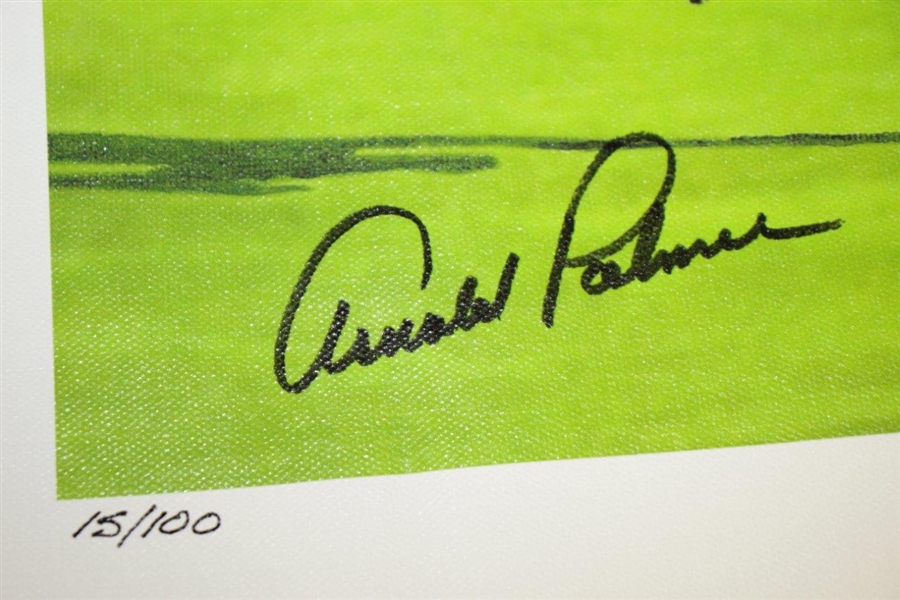 Arnold Palmer Signed Ltd Ed Masters: Autograph Edition Canvas Print 15/100 JSA ALOA