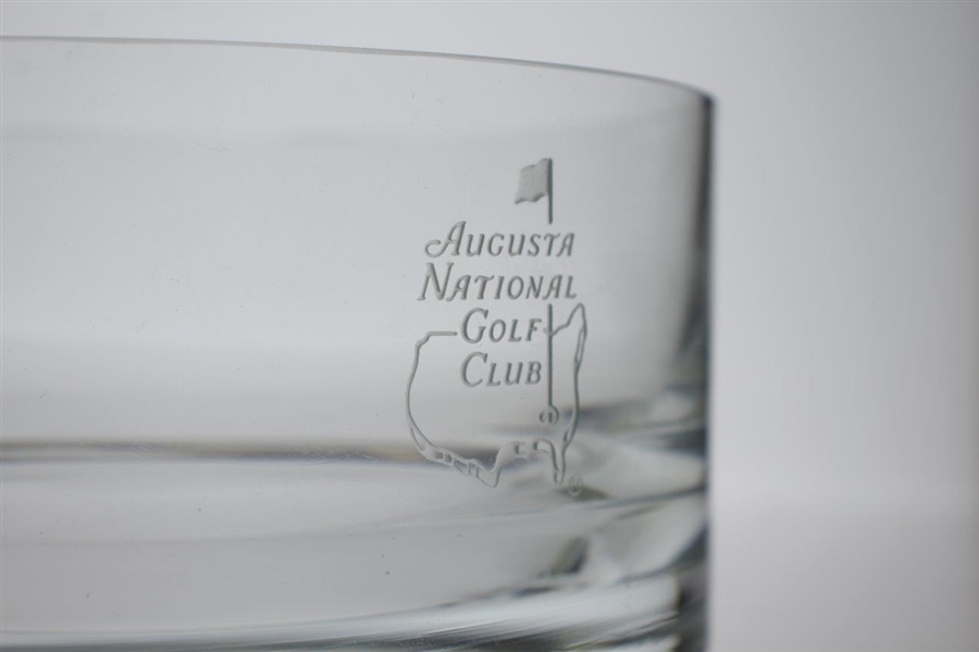 Augusta National Golf Club Members Etched Sterling Cut Glass Bowl