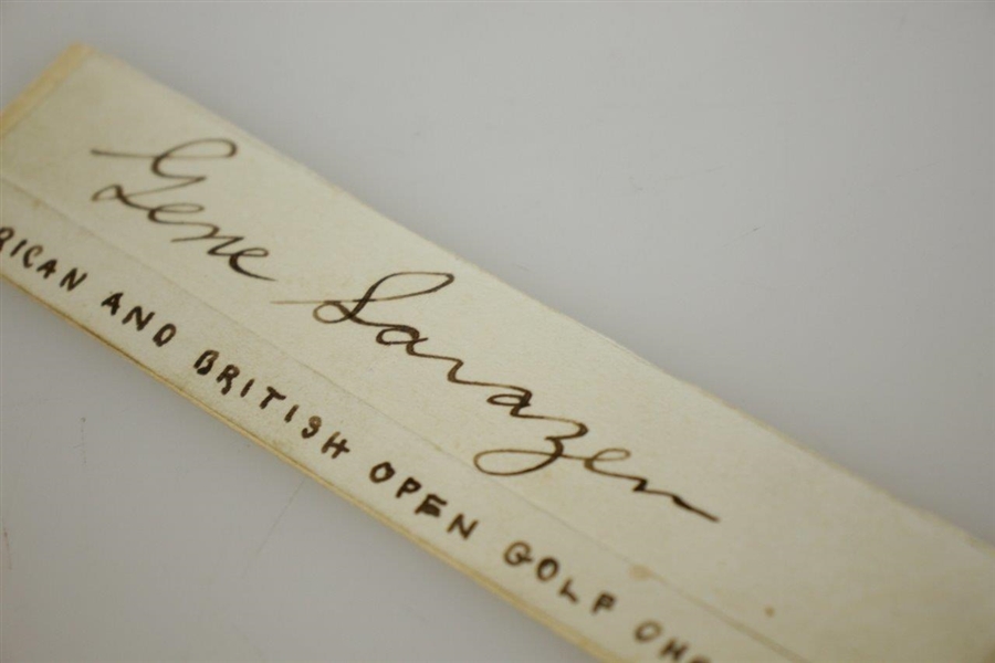 Gene Sarazen Fountain Pen Signature w/ American and British Open Golf Champion JSA ALOA
