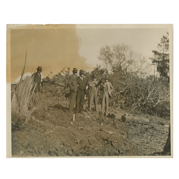 Early 1930's Augusta National Golf Club Type 1 Original Photo of Bobby Jones, Wendell P. Miller & Others Surveying