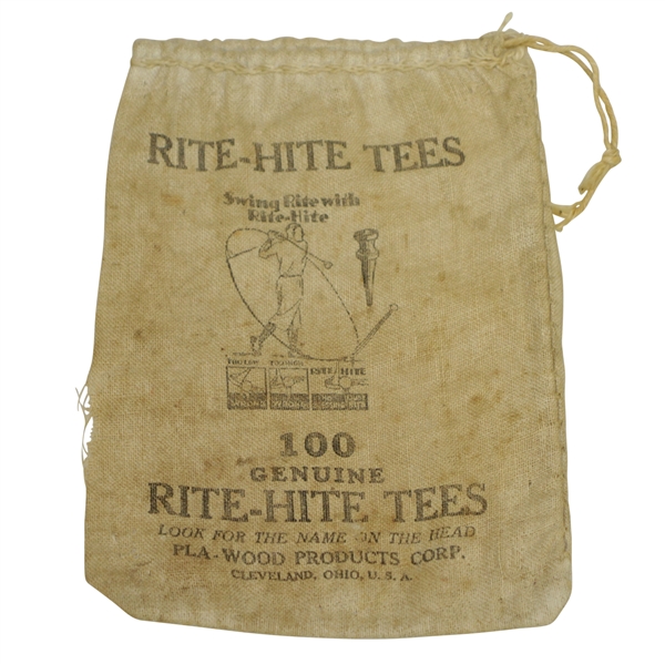 Vintage Rite-Hite Tees Canvas Golf Tee Bag - Swing Rite - Crist Collection