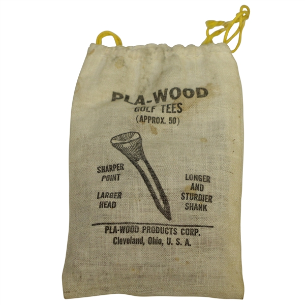 Vintage Pla-Wood Products Corp Canvas Tee Bag with Tees - Crist Collection
