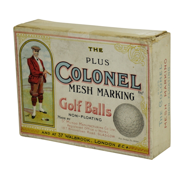 Vintage Colonel Mesh Golf Ball Box Produced in London