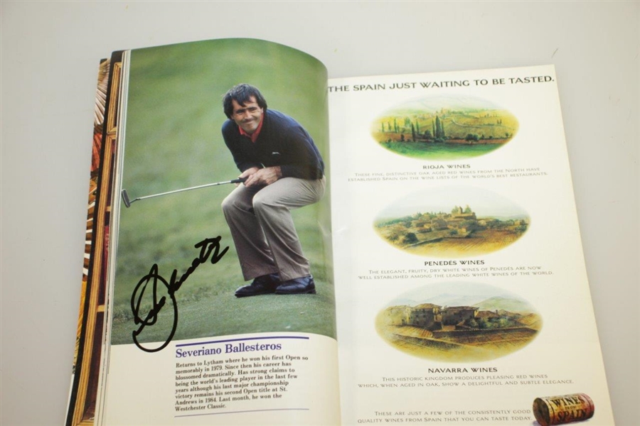 Seve Ballesteros Signed 1988 Open Championship at Royal Lytham & St Annes JSA ALOA
