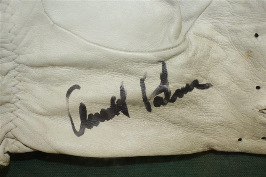 Arnold Palmer Signed Glove & Ball Framed Display JSA ALOA