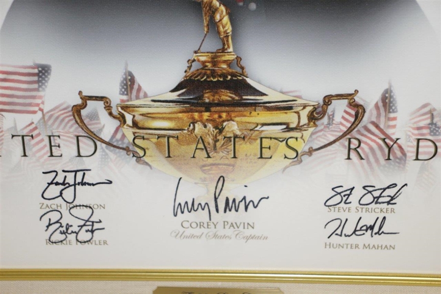2010 Ryder Cup US Team Poster with Captain Tiger Woods, Phil Mickelson & Others
