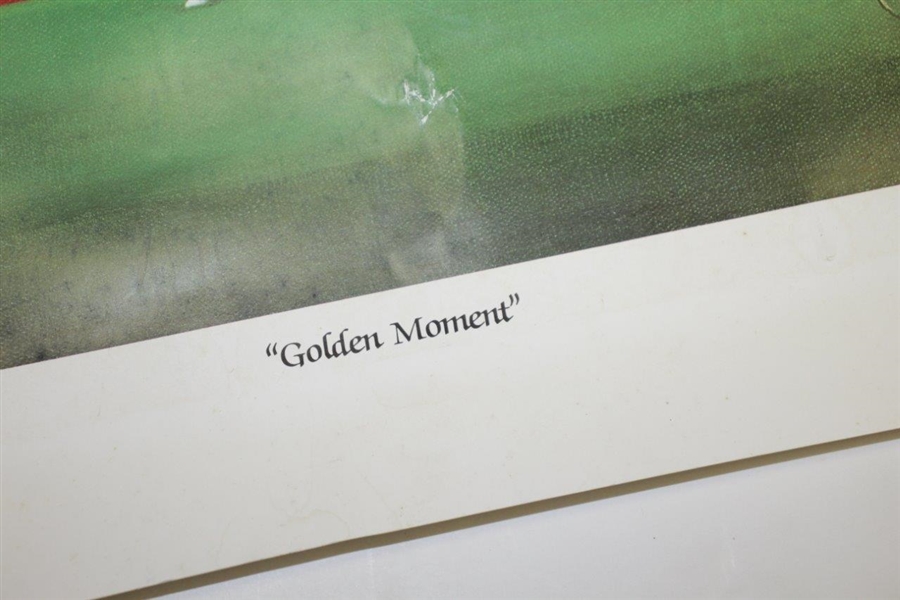 Ltd Ed Jack Nicklaus 'Golden Moment' 1986 Ted Hamlin Print #712/2000
