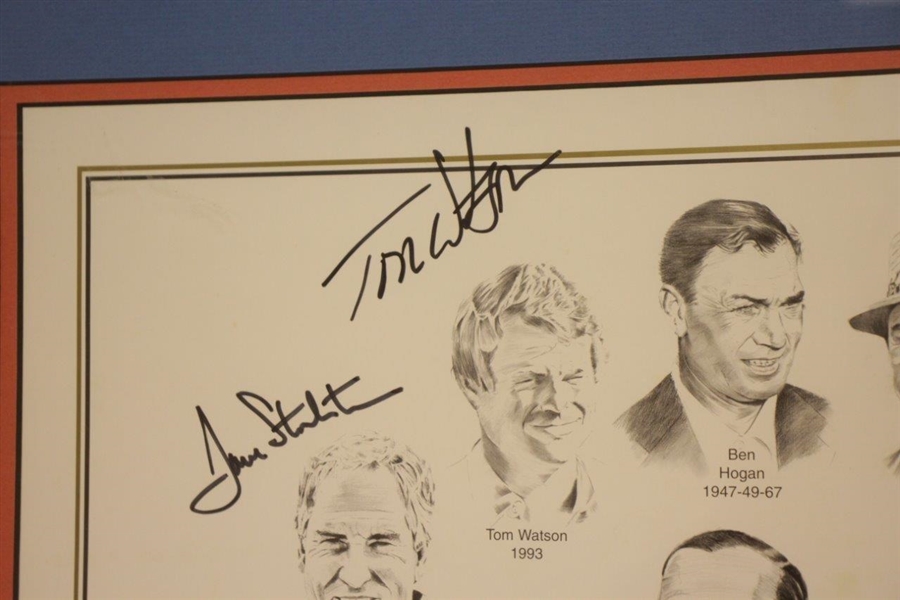 Multi-Signed 1995 Ryder Cup Captains Print by Snead, Palmer, Nicklaus, Nelson, & others JSA ALOA