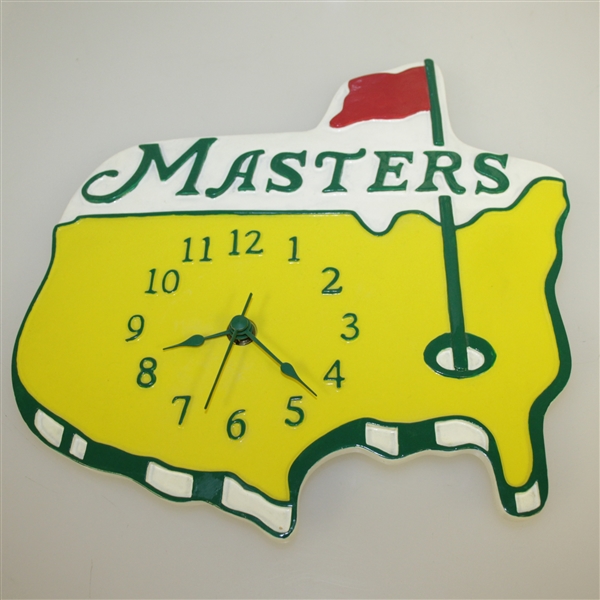 Classic Masters Tournament Yellow Logo Golf Wall Clock - Works