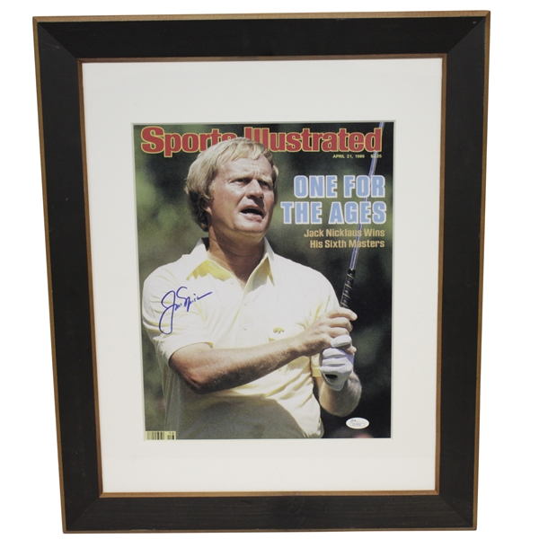 Jack Nicklaus Signed April 21, 1986 Sports Illustrated Enhanced Cover - Framed JSA #Q19858