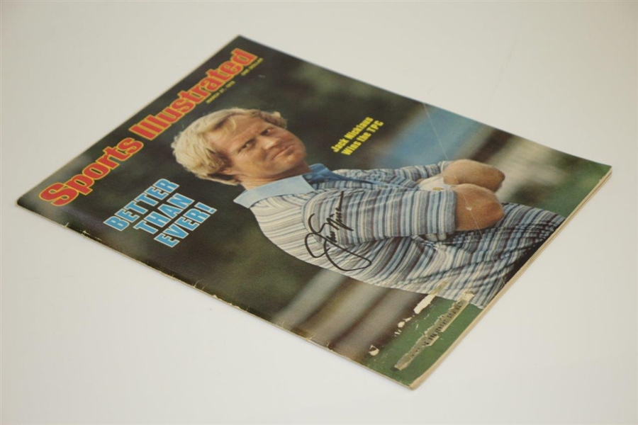 Jack Nicklaus Signed March 27, 1978 Sports Illustrated Magazine JSA #Q05553