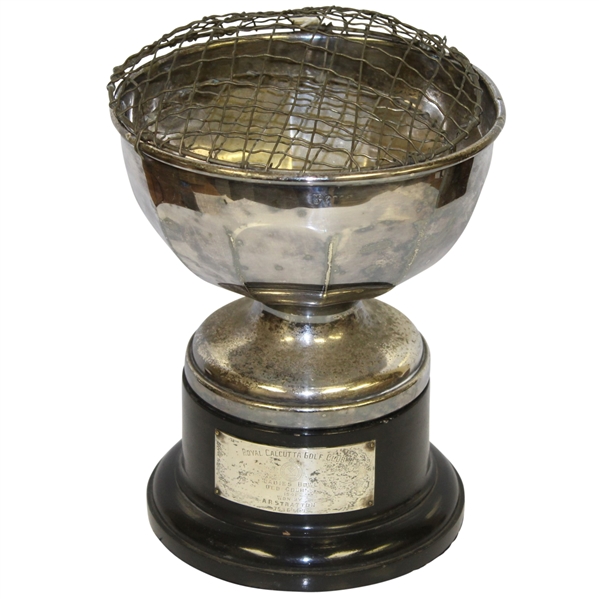 1941 Royal Calcutta Golf Club Ladies Bowl Trophy Won by A. R. Stratton