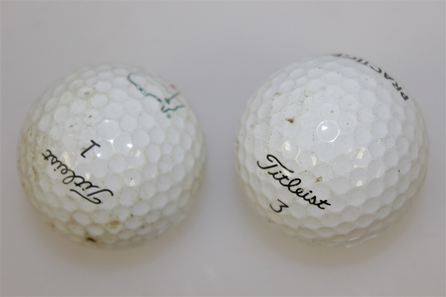 Augusta National Golf Club Titleist Range Practice Balls & Golf Ball Bag