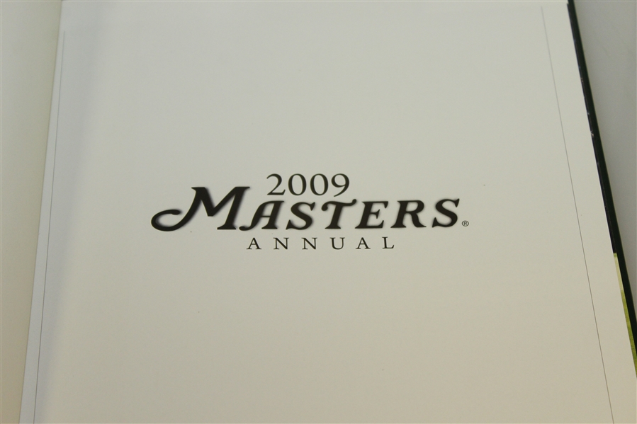 2009 Masters Tournament Annual Book - Angel Cabrera Winner