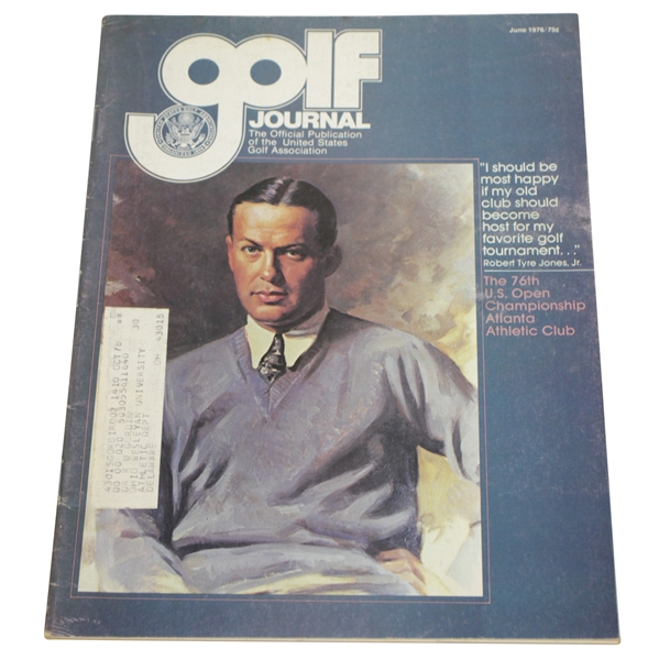 1976 Golf Journal Bobby Jones Magazine - Atlanta Athletic Club US Open Host