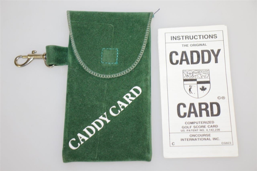 Classic Caddy Card Computerized Golf Score Card with Original Case - Crist Collection