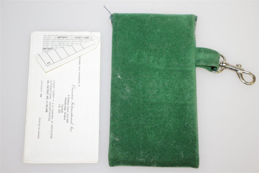 Classic Caddy Card Computerized Golf Score Card with Original Case - Crist Collection