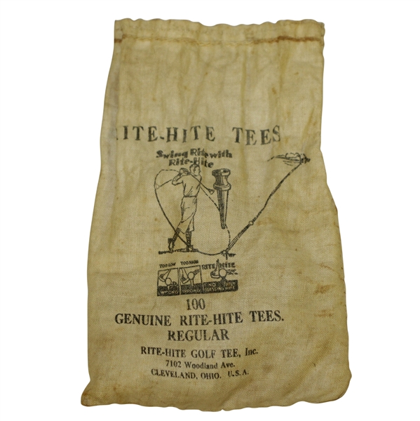 Vintage Rite-Hite Tees Canvas Tee Bag with Tees - Swing Rite with Rite-Hite - Crist Collection