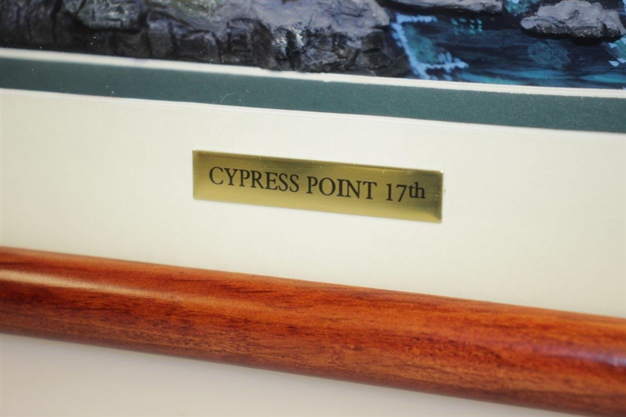 Cypress Point Club 7th Hole Shadowbox Presentation by Fairway Replicas in Box