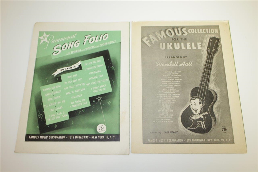 Vintage 'Follow Thru,' 'That's Amore' & Others Sheet Music