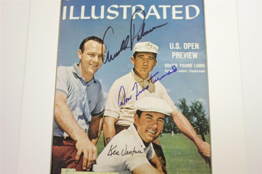Arnold Palmer, Ken Venturi, & Dow Finsterwald Signed June 13, 1960 SI Cover JSA ALOA