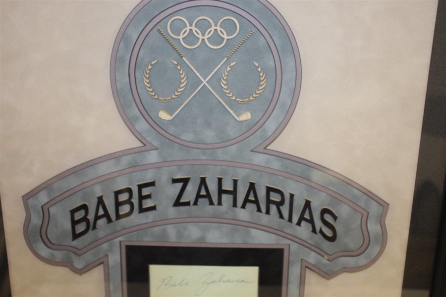 Babe Zaharias Signed Cut With Exquisite Deluxe Presentation Matting & Frame PSA/DNA 