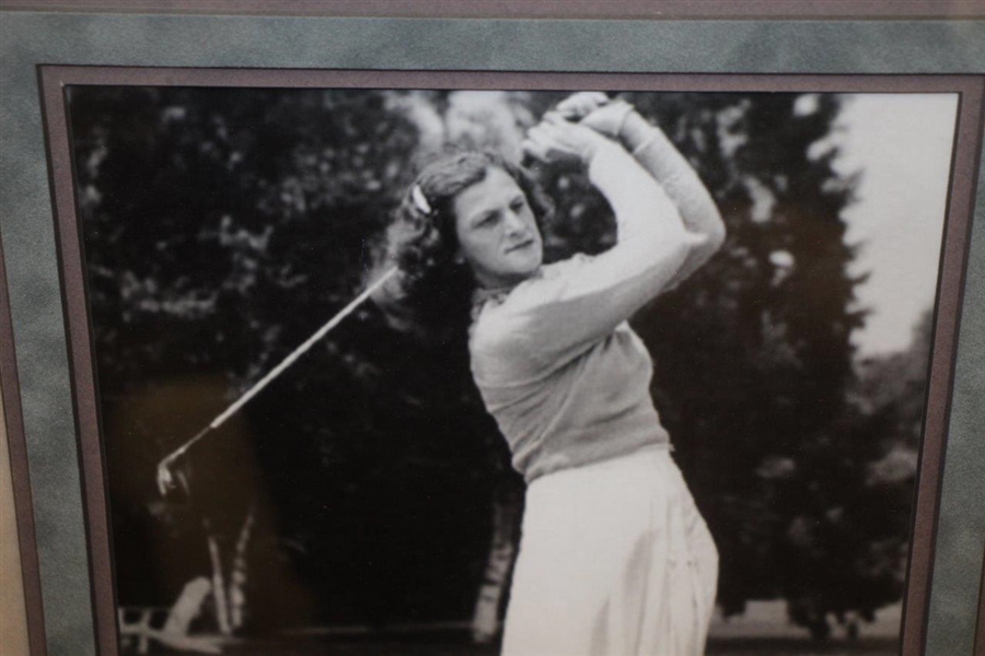 Babe Zaharias Signed Cut With Exquisite Deluxe Presentation Matting & Frame PSA/DNA 