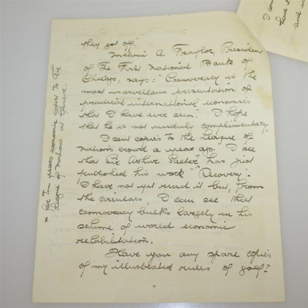 Author P.A. Vaile 1932 4 Page Handwritten Letter - Rod Munday Collection JSA ALOA