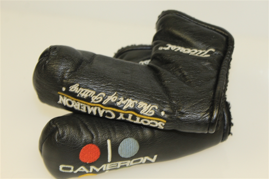 Two Scotty Cameron Black Putter Head Covers - 'Art of Putting' & 'Studio Style'
