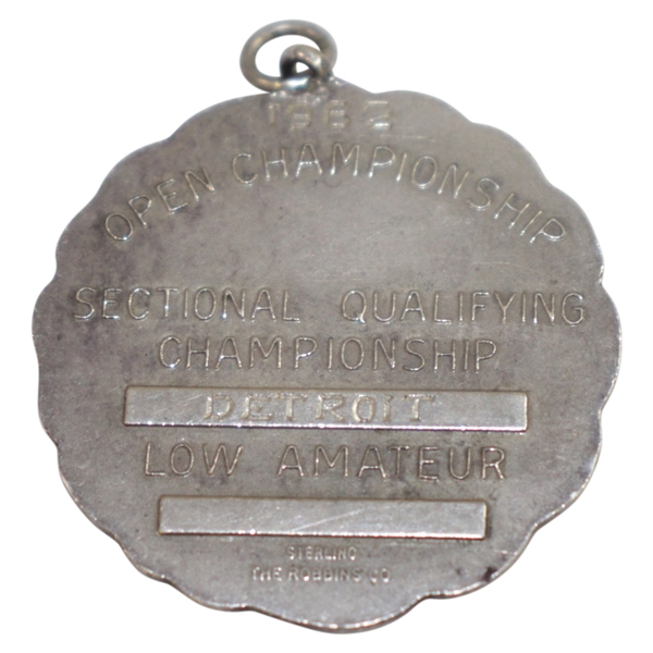 Don Cherry's 1962 US Open Sectional Qualifying Round Low Amateur Sterling Medal Detroit - Nicklaus Win