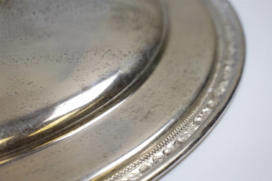1961 Masters Silver Plate Gifted to Harvey Raynor from Bobby Jones & Clifford Roberts for Masters Contribution
