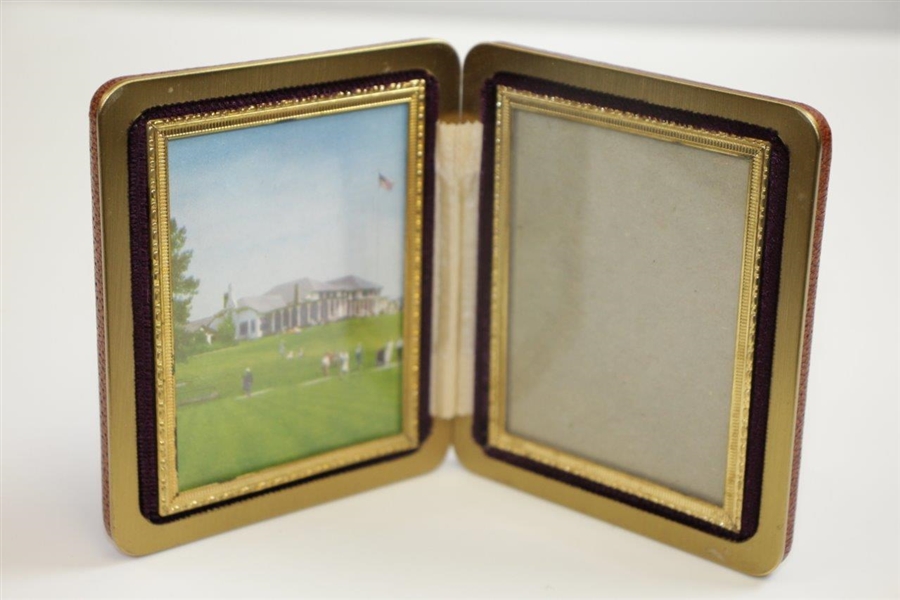 Vintage Pinehurst Resort Deluxe Fold Out Dual Side Picture Frame