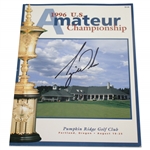 Tiger Woods Signed 1996 US Amateur at Pumpkin Ridge Official Program with Ticket FULL JSA