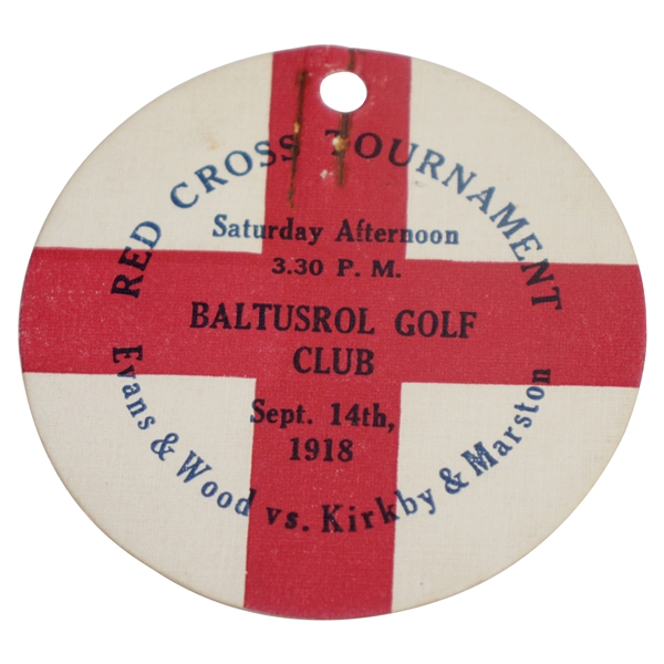 1918 Red Cross Tournament at Baltusrol Evans/Wood vs Kirkby/Marston Ticket
