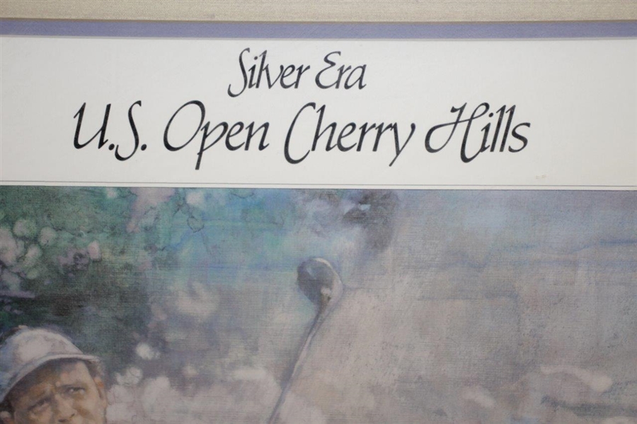 Arnold Palmer Silver Era 'On in One' Ltd Ed US Open Cherry Hills Print 631/975 - Framed