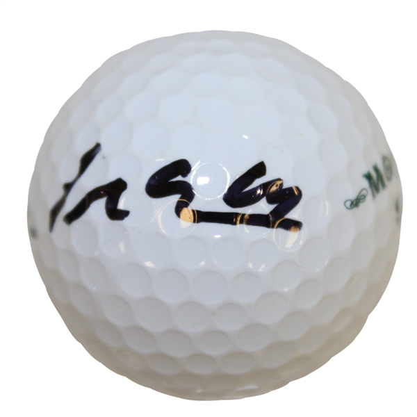 Si Woo Kim Signed Money $$ Logo Golf Ball JSA ALOA