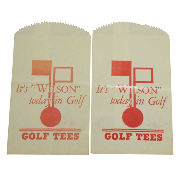 Two Vintage Wax It's Wilson Today in Golf Golf Tees Bags - Crist Collection