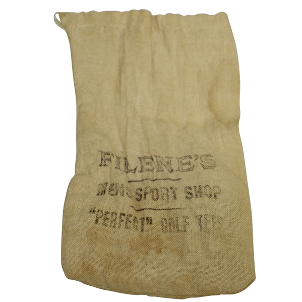 Vintage Filene's Men's Sport Shop Canvas Tee Bag with Tees - Crist Collection