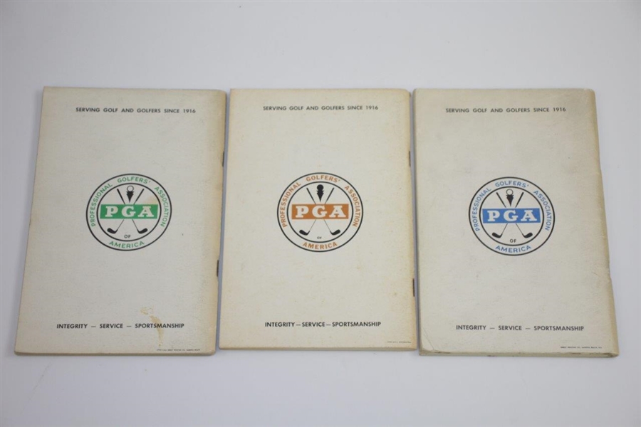 1962, 1965, 1966, 1973 & 1976 Tournament Player Catalogues
